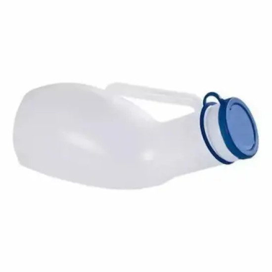 COLETOR URINA MARRECO PLASTICO COM ALCA E TAMPA 1LT