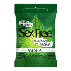 PRESERVATIVO SEX FREE MENTA C/3UND