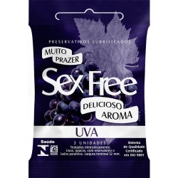 PRESERVATIVO SEX FREE UVA C/3 UND