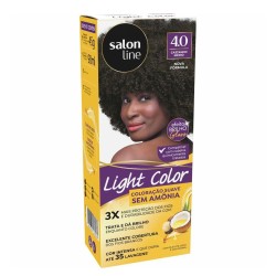 TINTURA PARA CABELO LIGHT COLOR 4.0 CASTANHO MEDIO