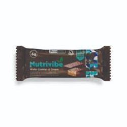 NUTRIVIBE WAFER COOKIES E CREAM 6G PROTEINA - 25G