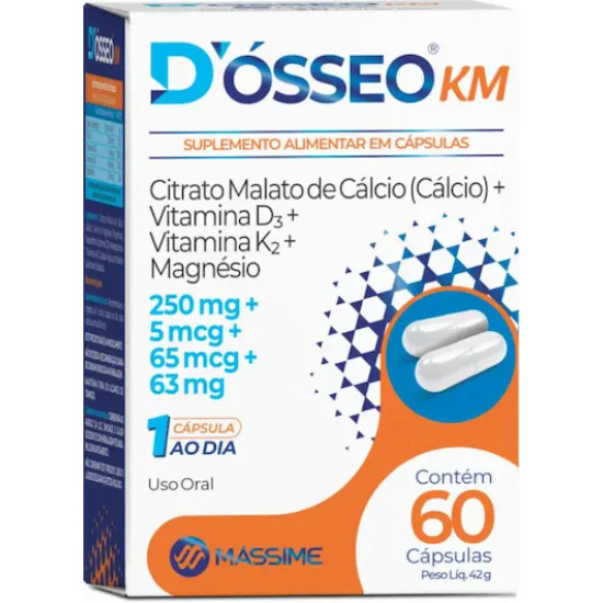 D OSSEO KM COM 60 CAPSULAS