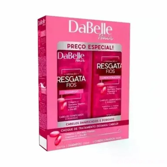KIT DABELLE HAIR SHAMPOO 250ML+CONDICIONADOR 200ML RESGATA FIOS
