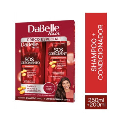 KIT DABELLE HAIR SHAMPOO 250ML+COND 200ML SOS CREME ESCIMENTO