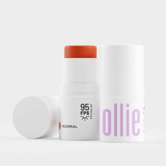 BASTAO OLLIE 3EM1 CORAL BLUSH/BATON/SOMBRA FPS 95 COM 4,5G