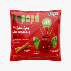 BISCOITO INFANTIL PAPAPA PALITINHO TOMATE E MANJERICAO 20G
