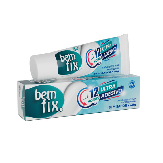 CREME ADESIVO PROTESE DENTAL BEM FIX SEM SABOR 40G