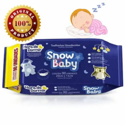 TOALHA UMEDECIDO SNOW BABY HORA DE DORMIR COM 90 UN