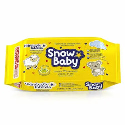 TOALHA UMEDECIDO SNOW BABY HIDRATANTE INTENSA COM 90 UN