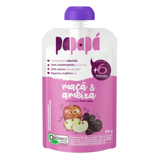 PAPINHA PAPAPA MACA E AMEIXA 100G