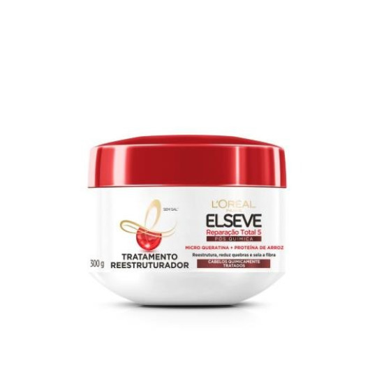 CREME TRATAMENTO ELSEVE REPARACAO TOTAL 5 300G