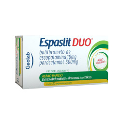 ESPASLIT DUO 500+10MG COM 20 CAPSULAS