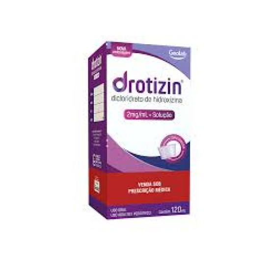 DROTIZIN 2MG SOL ORAL COM 120 ML