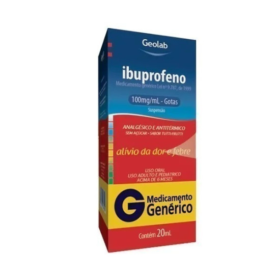 IBUPROFENO 100MG GTS TUTTI FRUTTI COM 20ML