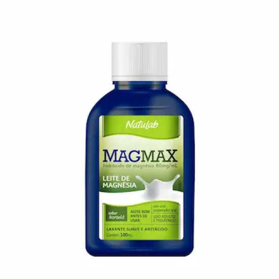 LEITE DE MAGNESIA MAGMAX HORTELA COM 100 ML