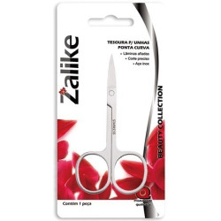 TESOURA ACO INOX ZALIKE PONTA CURVA