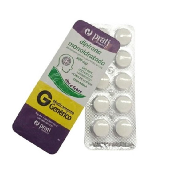 DIPIRONA SODICA 500MG ENV C/10 COMPRIMIDOS PRATI DONADUZZI