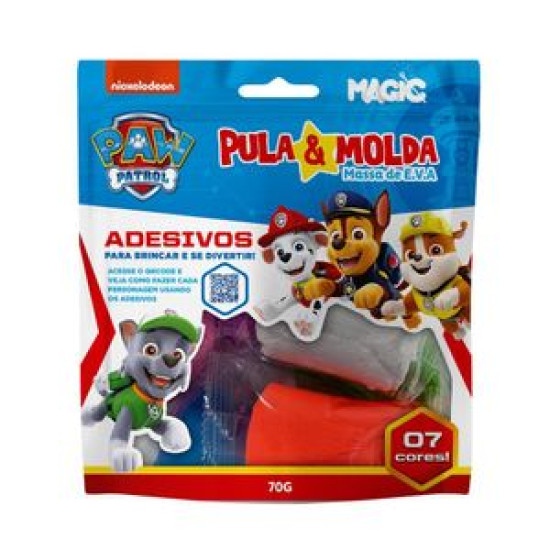 MASSA PULA E MOLDA 70G PATRULHA CANINA AZUL