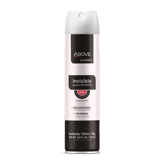 DESODORANTE AEROSOL ABOVE INVISIBLE WOMAN 150ML