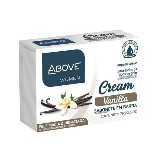 SABONETE ABOVE WOMEN CREAM VALILLA 75G