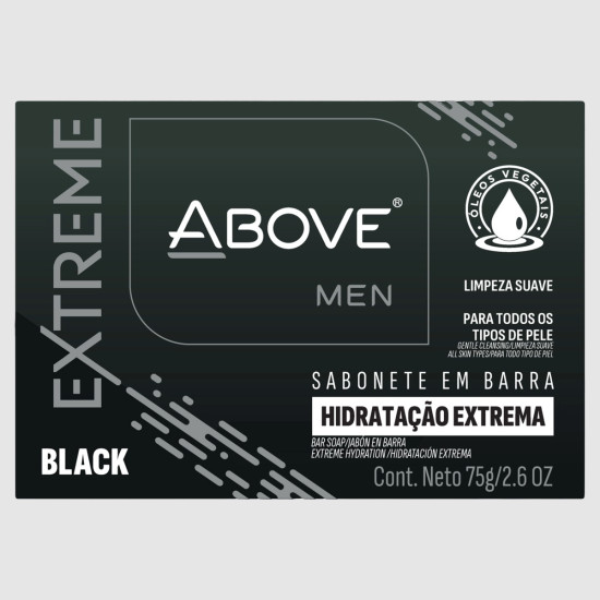 SABONETE ABOVE EXTREME BLACK 75G