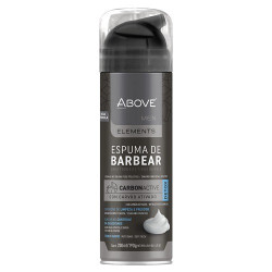 ESPUMA BARBEAR ABOVE CARVAO ATIVADO 250ML