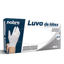 LUVAS DESC NOBRE LATEX P COM 100 UN