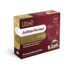 LITEE SULFATO FERROSO 34MG 30 CAPSULAS