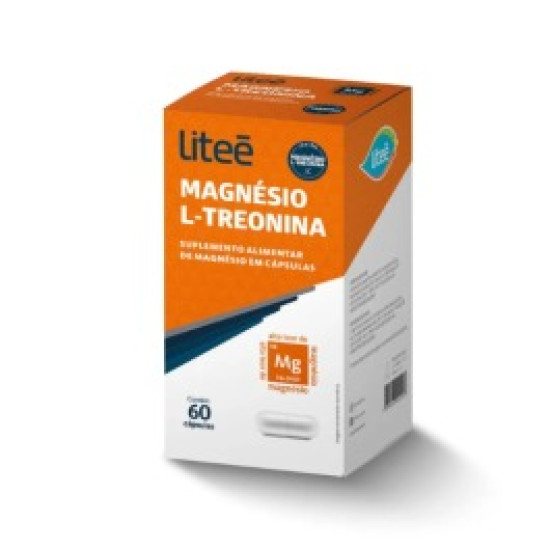 MAGNESIO L-TREONINA 500MG COM 60 CAPSULAS LITEE