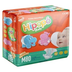 FRALDA HIPOPO BABY TAM M C/80UN