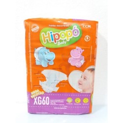 FRALDA HIPOPO BABY TAM EG C/60UN