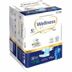 FRALDA GERIATRICA WELLNESS PREMIUM TAM G C/8 UND