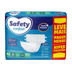 FRALDAS GERIATRICA SAFETY HIPER XG COM 42 UND