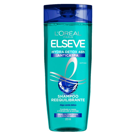 SHAMPOO ELSEVE HYDRA DETOX ANTI CASPA 200 ML