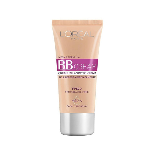 BB CREAM CREME MILAGROSO 5 EM 1 MEDIA FPS 20 30ML