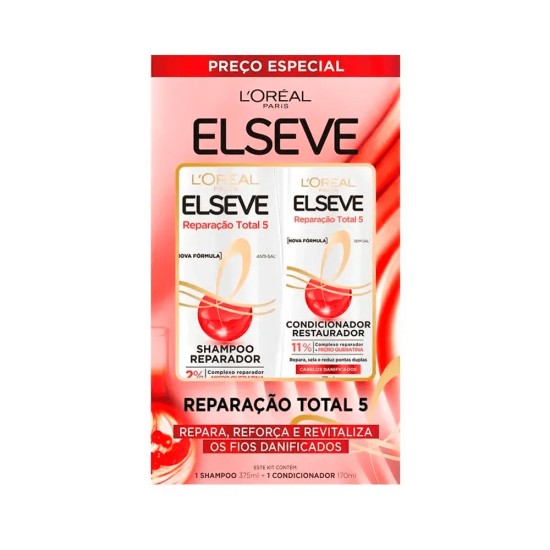KIT ELSEVE SH375ML+COND170ML REPARAÇAO TOTAL5