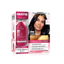 TINTURA PARA CABELO IMEDIA 1.0 PRETO