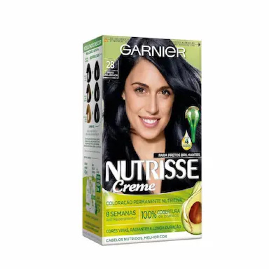 TINTURA DE CABELO NUTRISSE 28 PRETO AZULADO ACAI