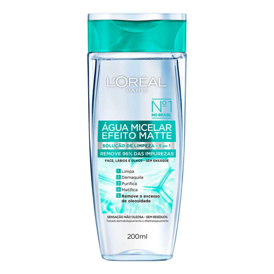 AGUA MICELAR LOREAL EFEITO MATTE 200ML