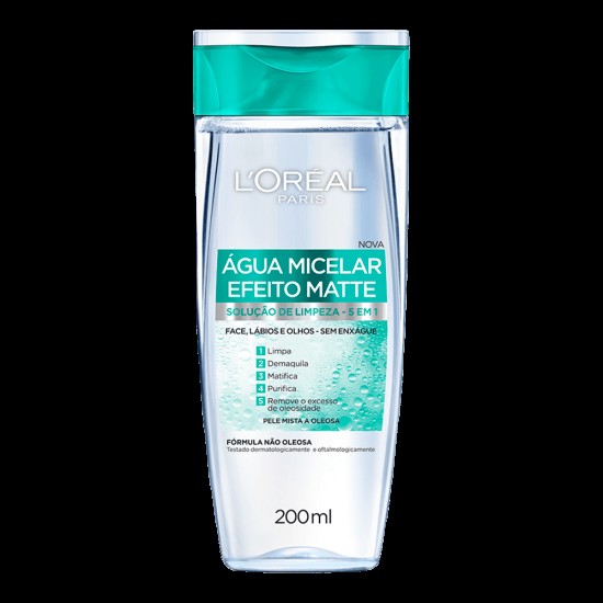 AGUA MICELAR LOREAL EFEITO MATTE 200ML