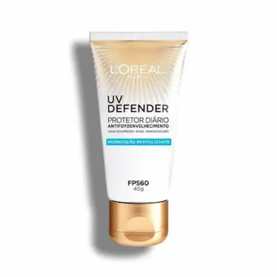 PROTETOR SOLAR FACIAL LOREAL UV DEFENDER HIDRATAÇAO FPS 60 40G