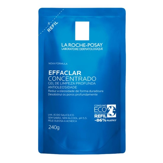 REFIL GEL DE LIMPEZA FACIAL LA ROCHUPETA POSAY EFFACLAR CONCENTRADO 240G