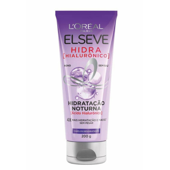 CREME TRATAMENTO ELSEVE NOTURNO HIDRA HIALURONICO 200G