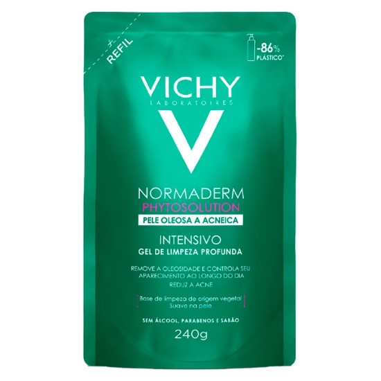 GEL DE LIMPEZA PROFUNDA VICHY NORMADERM PHYTOSOLUTION REFIL C/240G