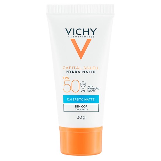 VICHY PROTETOR SOLAR FACIAL CAPITAL SOLEIL HYDRA MATTE FPS50 30G