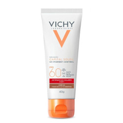 PROTETOR SOLAR VICHY CAPITAL SOLE FPS60 COR 5.0 COM 40G