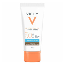 PROTETOR SOLAR VICHY MATTE COR 5.0 FPS 50 COM 30G