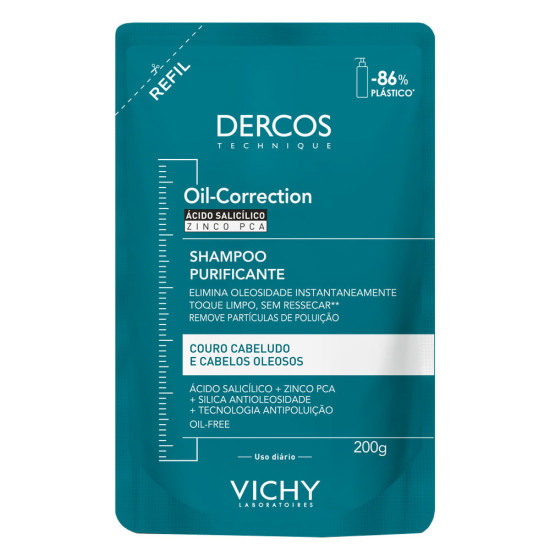 SHAMPOO VICHY DERCOS OIL CORRECTION REFIL COM 200G