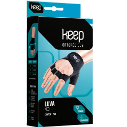 LUVA KEEP NEO BASIC PRETO TAM P