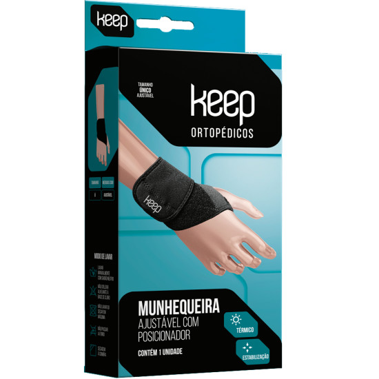 MUNHEQUEIRA KEEP AJUSTAVEL NEO PRETO TAM U